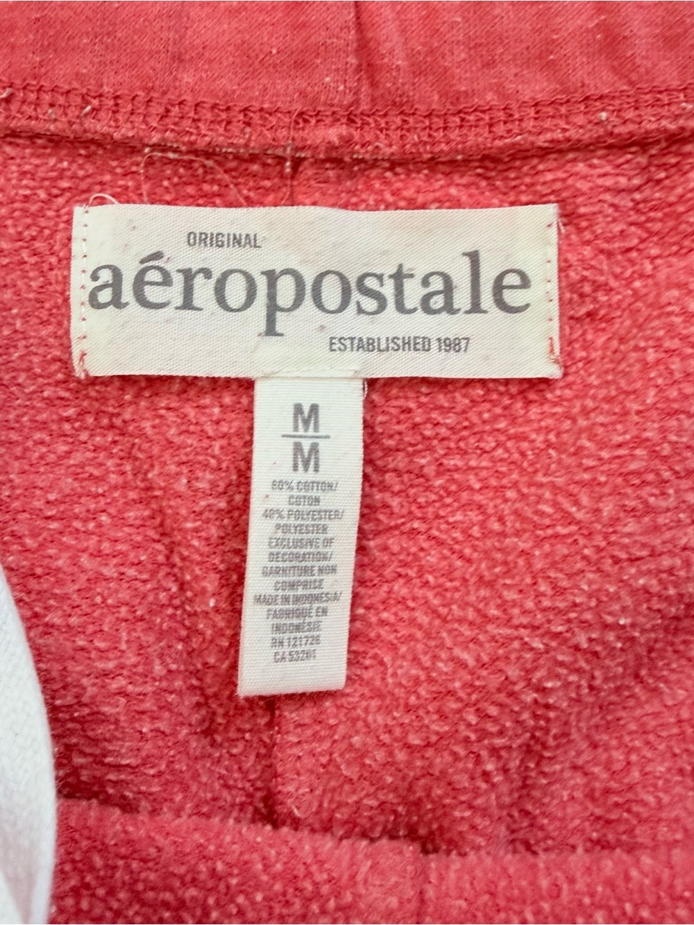 Y2K Aeropostale Coral Pink Capri low rise Sweatpants - Picture 3 of 7